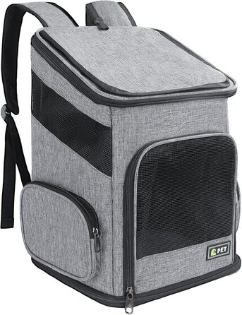 Рюкзак для кота/маленького собаки, складний, з вентиляцією та ремінцем безпеки, для подорожей та активного відпочинку