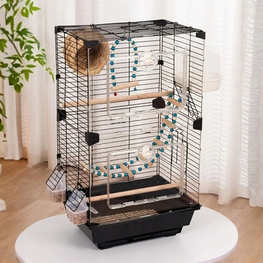 Клітка NUXIE 37 x 28 x 63 см, чорна