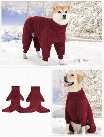 Теплий халат для собак з флісу, двосторонній, для маленьких та великих порід, блакитний, XXX-Large