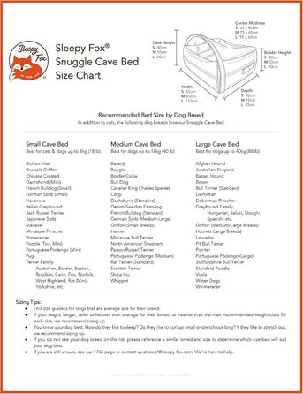 Sleepy Fox® Преміум Печера-ліжко для собак та котів - Нагороджений, запатентований дизайн (Medium: 85w x 75d x 55h cm, Сірий велюр)