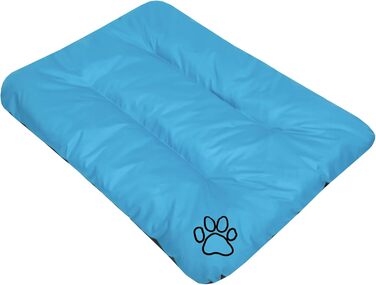 Килимок для собак, лежанка для собак великих, середніх та малих порід - вологостійкий, м'який, 90x60x8 см, блакитний