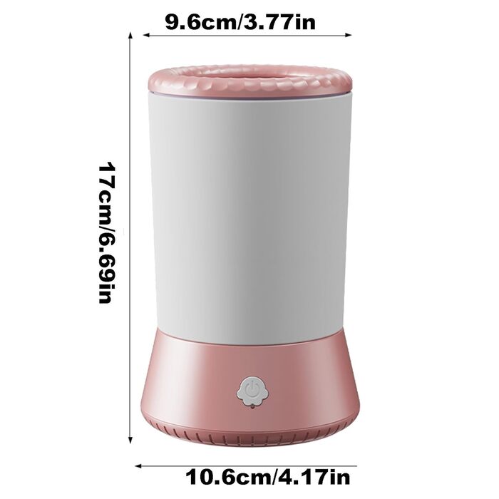 Електрична мийка для лап собак, USB-зарядка, для маленьких, середніх та великих собак, білий/рожевий колір