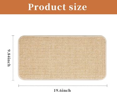 Килимок для котів з сизалю, 3 шт. 50x25 см - захист від подряпин меблів