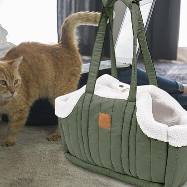 Трансформер для тварин: переноска для собак та котів, зелена, для прогулянок та подорожей