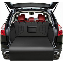 Захист для багажника автомобіля від бруду та подряпин для собак KYG - універсальний, водовідштовхуючий, стійкий до зношування, з боковими захистами, легко миється, чорний, 185x105x38 см