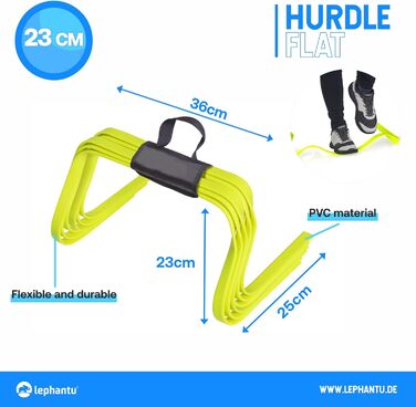 Набір координаційних бар'єрів RHINOS для спорту, 6 шт, 23 см