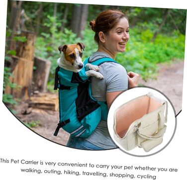 Складана переноска для тварин Levemolo з міцного канвасу з кишенею. Переноска для собак та котів для подорожей та активного відпочинку.