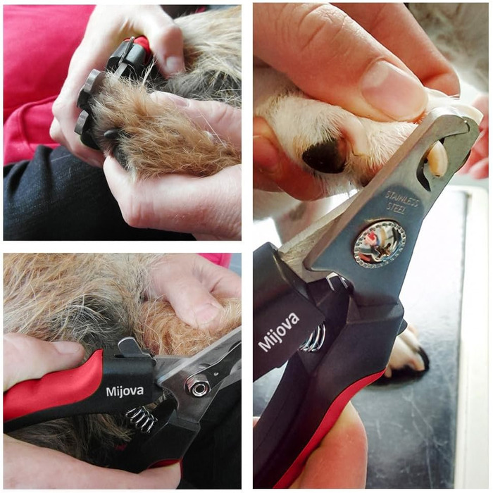 Професійний кусачки для нігтів собак та котів, рожевий, з захистом від надмірної обрізки