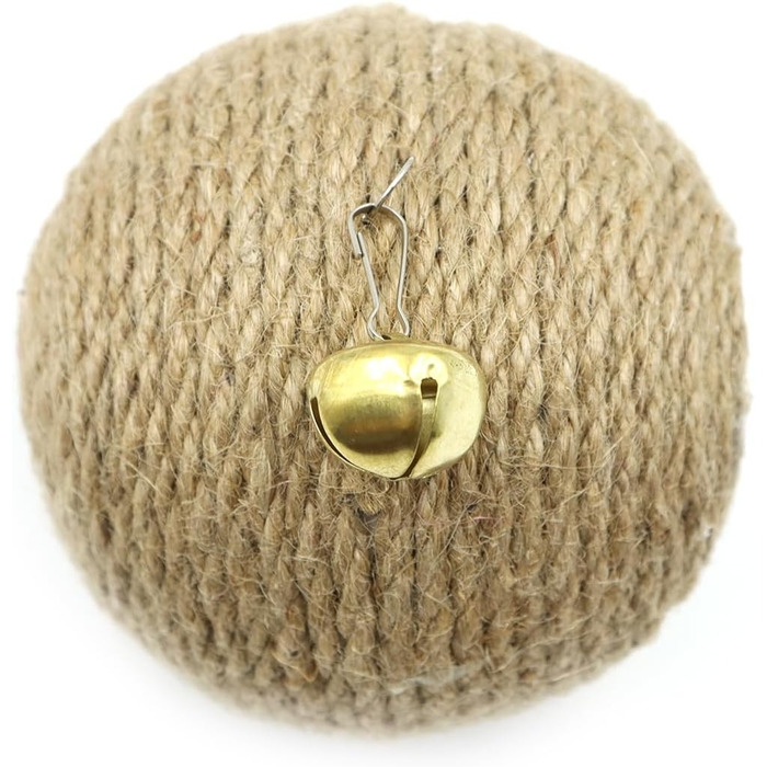 Іграшка для котів та собак Namvo Kratzball - кігтеточка з сизалю з вушками, проти нудьги