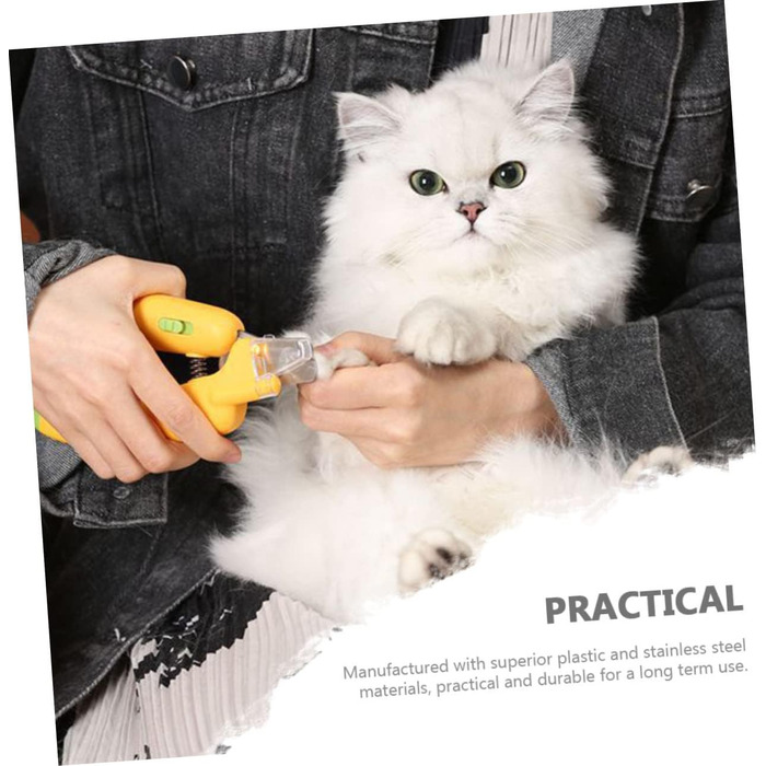 Тримач для когтів для собак та котів BESPORTBLE з LED-підсвічуванням: безпечний триммер для догляду за кігтями