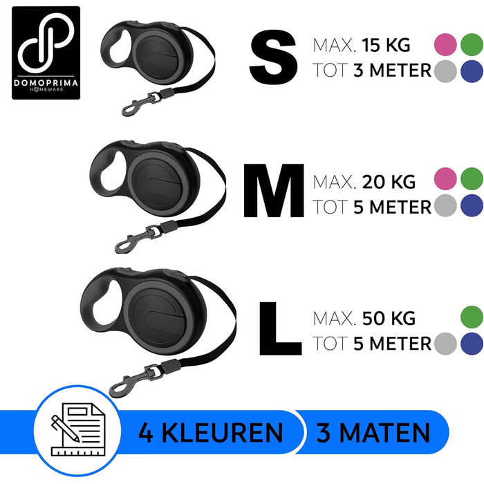Нашийник для собак Domoprima: міцний, безпечний, з відбиваючим рефлектором, розміри S, M, кольори: сірий, блакитний, зелений, рожевий