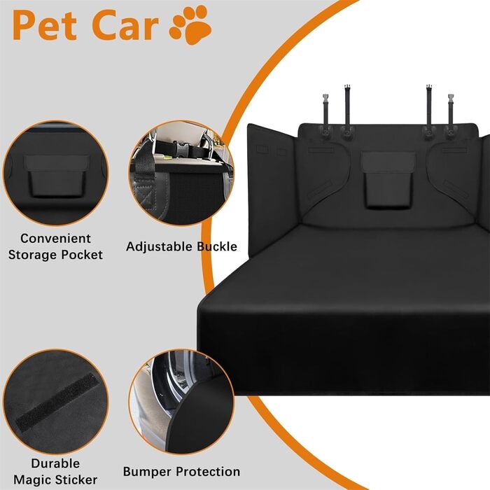 Захист для багажника Volkswagen Passat Variant (B8, Facelift 2019) 2019-2023, килимок для собаки, водовідштовхуючий, антиковзкий, захист для автомобіля