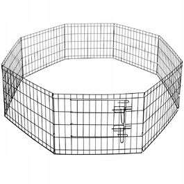 Металева клітка для середніх собак Springos, 155 x 155 x 76 см