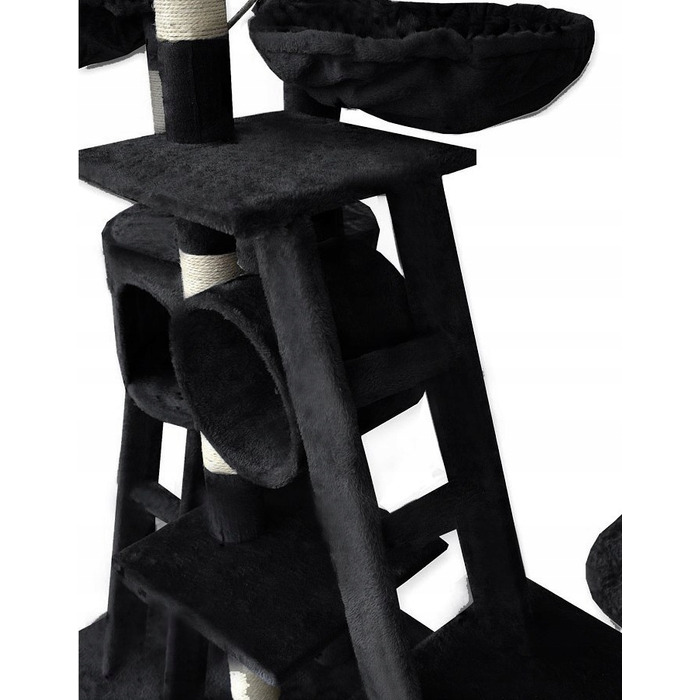 Стельовий кігтеточка-гігант Animel: висока вежа зі стовпчиком, лежаком та килимками для дряпання (висота понад 220 см)