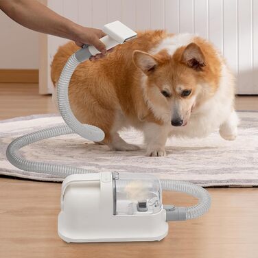 3-в-1 машинка для стрижки собак з функцією пилососа, 350W, тиха, набір для догляду за собаками та котами