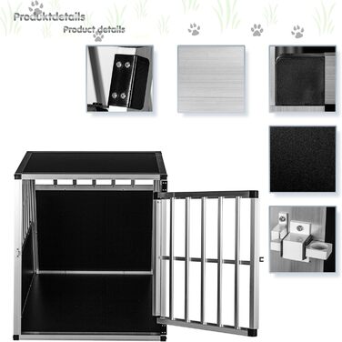 Кія для собак з похилою передньою та задньою стінками, 75° - вибір розміру, M (54×69×60 см), L (65×91×69,5 см)