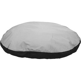 Овальна подушка Karlie 80×62×10 см сіро-чорна для собак і котів