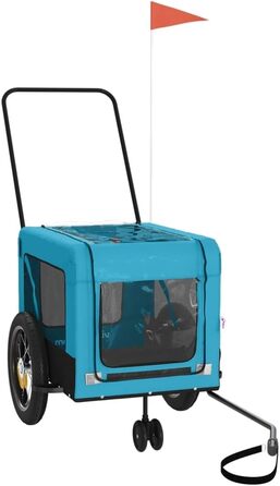 Причіп для велосипеда Gecheer: вантажний, для собак, з тканини Oxford, блакитний (135 x 68,5 x 73,5 см)