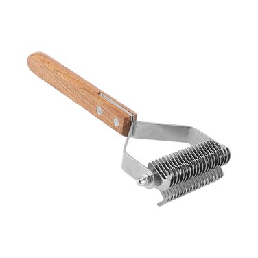 Щітка для видалення підшерстка для собак, двостороння, гребінець для собак та котів, інструмент для видалення ковтунів, гребінець для підшерстка, видалення ковтунів для собак та котів