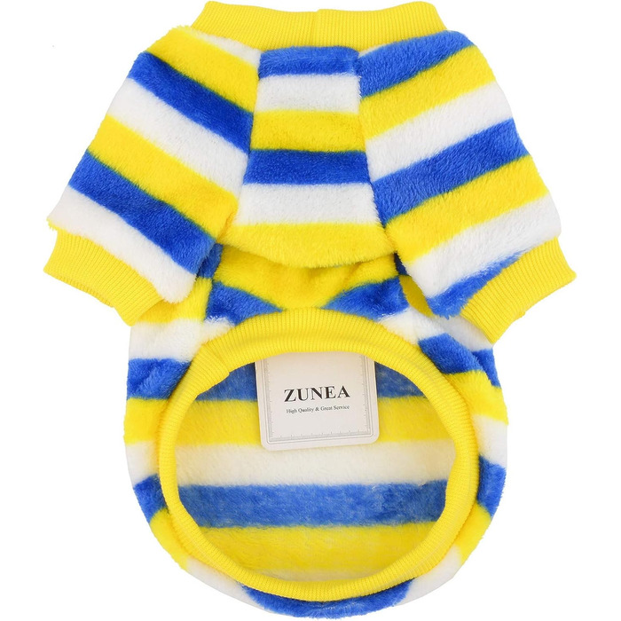 Теплий зимовий пуловер для собак ZUNEA з флісу. Підходить для чихуахуа, котів та інших дрібних порід. Колір: блакитний. Розмір: L (XL)