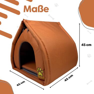 Кішка або собака: Охолоджувана будка EVE Textile 45x45x45 см (Помаранчевий)