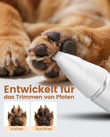 Набір 4 в 1 для догляду за собаками: машинка для стрижки, триммер для лап, точилка для кігтів, для собак та котів