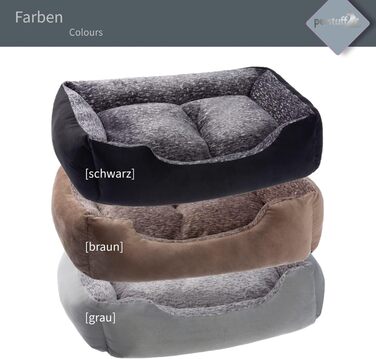 Крісло-ліжко для собак з знімним подушкою, можна прати, чорний колір, розмір M