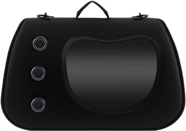 Сумка-переноска для собак, маленька, через плече, чорна. Ідеально для прогулянок, пікніків, кемпінгу. Зручна, легка, прозора переноска для маленьких собак.