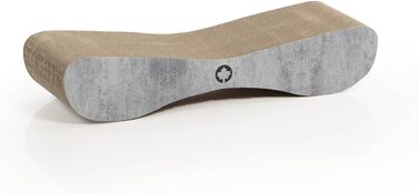 Кігтечка для котів Satellite 2.0 Lounge від CanadianCat: зручна лежанка з когтеточкою, бетонний дизайн, 76x24x15 см