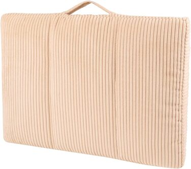 Килимок для собак, м'який лежак з рифленого трикотажу, неслизька підкладка, зелений, L (70x50x5 см)