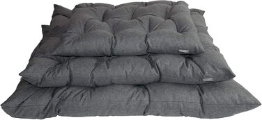 Ортопедичний лежак для собак Mayaadi-Home: лежанка-кішечка, матрац, корзина. Підходить для алергіків, легко миється. Сірий, розмір M (60x50 см)