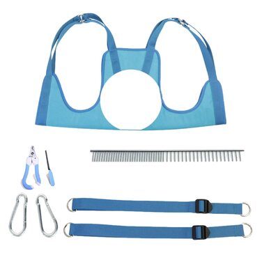 Нашийник для грумінгу собак Onlynery - м'який та зручний нашийник для догляду за шерстю | Легкий у чищенні та використанні для малих та середніх тварин, блакитний, розмір S