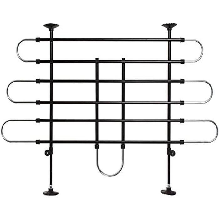 Захист для воріт Karlie Autoschutzgitter B: 90-140 см H: 65-110 см чорно-сріблястий (B: 100 см H: 75 см)