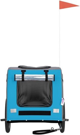 Причіп для велосипеда ZEYUAN для собак, блакитний та сірий, Oxford-тканина та сталь