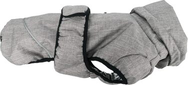 Зимовий одяг для собак Flamingo Iglu Grey – 50 см – теплий, модний, водовідштовхуючий, з ізотермічною підкладкою, з відбиваючими елементами, захист грудей та живота, отвір для повідка, сірий, L