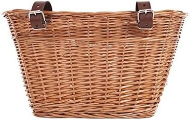 Фарбований плетенний кошик для велосипеда e-wicker24 1126-42, 42x36x24 см, медовий колір