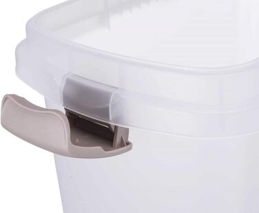 Контейнер для зберігання продуктів Tonne, 40 л, прозорий, з кришкою, 27 x 61 x 45 см