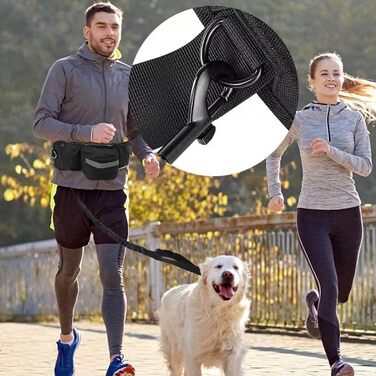 Сумка для корму для собак, поясна сумка, бананка для тренувань, чорна, поліестер, з кишенями для ласощів