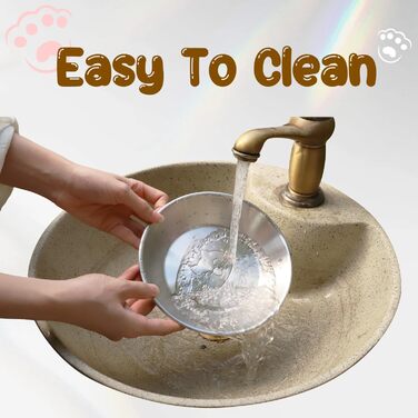 Миски для котів з нержавіючої сталі, 17,3 см, безпечні для вусів, плоскі, для кошенят та дрібних тварин, 2 шт.