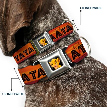 Buckle Down DYAC Simba2 нашийник для собак, застібка, міцний