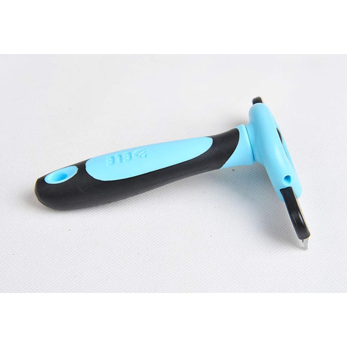 Щітка для догляду за тваринами, видалення шерсті, велика для котів, собак, кроликів, професійний інструмент, блакитна