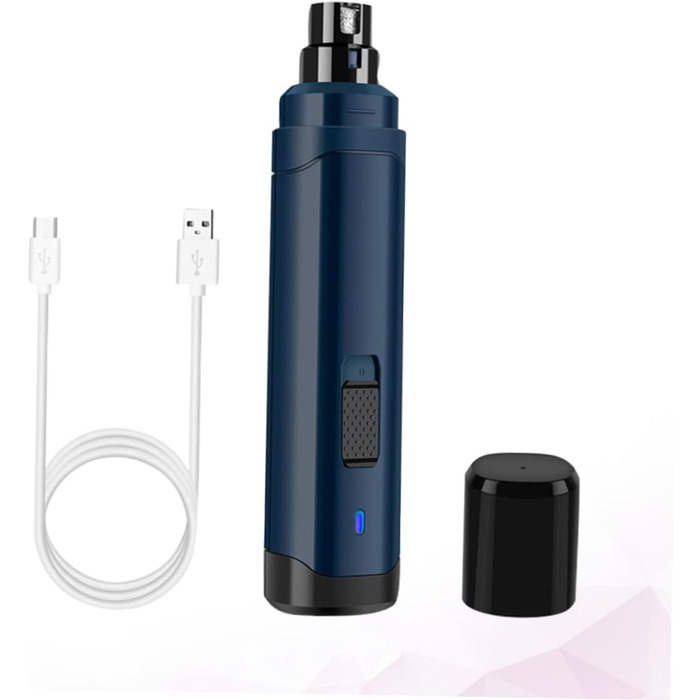 Електричний триммер для кігтів домашніх тварин BESPORTBLE з USB-зарядкою, ABS-матеріал, тихий мотор для собак та котів