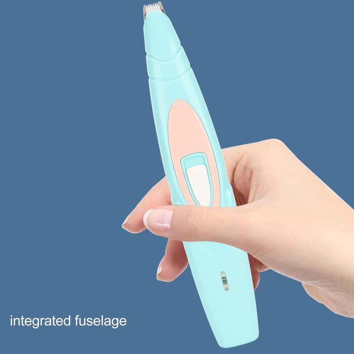 Набір для догляду за собаками Flexman: машинка для стрижки, шлифувальник нігтів, тример для обличчя, задньої частини тіла та очей (блакитний)