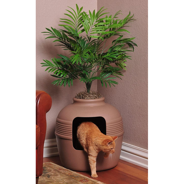 Квіткова кімната для котів Good Pet Stuff з туалетом, фільтром та легкою очисткою, колір Біла берізка