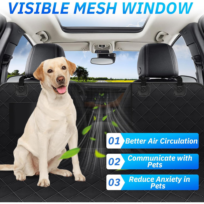 Автодеко для собак на заднє сидіння: захист, водонепроникність, ковзання, 137x147 см