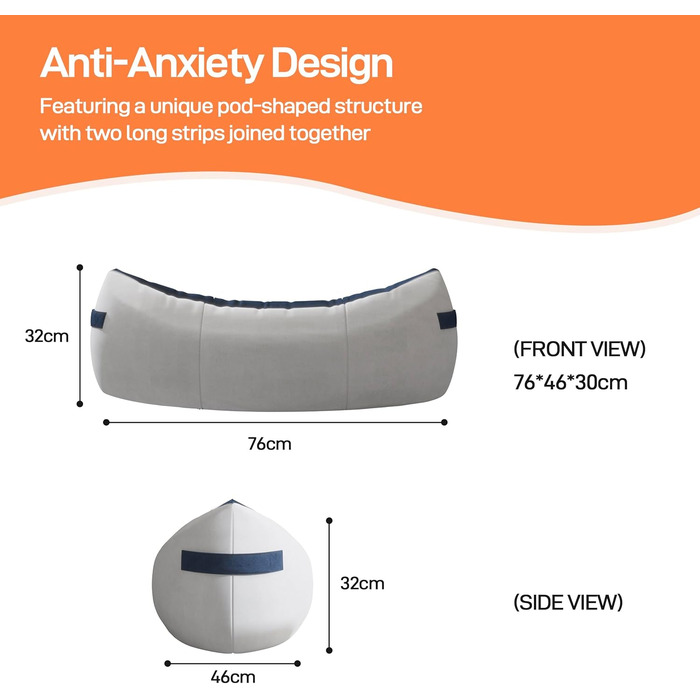 М'яке ліжко для собак Johnear: захист дивану, товсте, неслизьке, 110x105x15 см, сірий колір