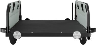 Причіп для велосипеда для собак, сірий, з оксфордської тканини та металу. Зручний для транспортування, легко монтується.