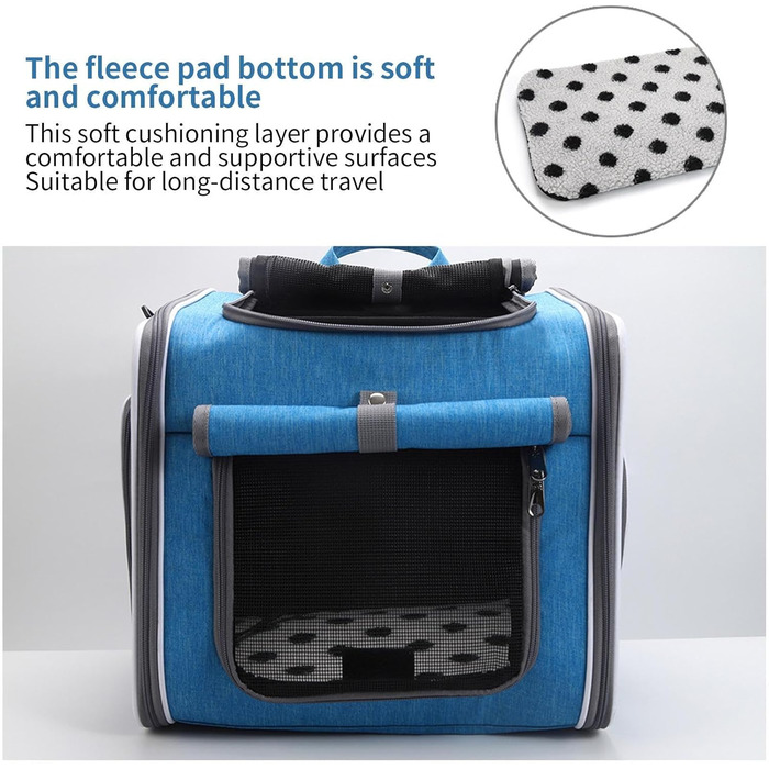 Корзина для собаки на велосипед, передна, рюкзак з вентиляцією, регульована переноска для прогулянок та подорожей