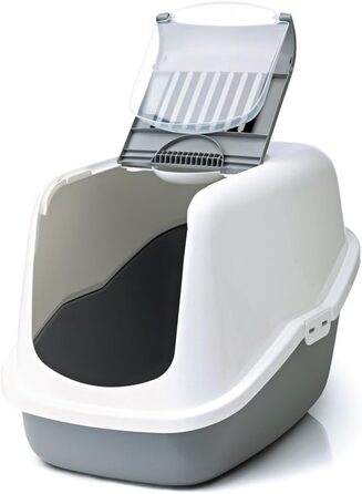 Торгівля туалетом для котів NESTOR сірого кольору 56 x 39 x 38,5 см