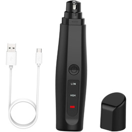 Електричний триммер для нігтів Milisten для собак та котів. Безпечний, тихий, з алмазним покриттям, довговічний